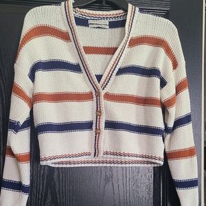 Stripped Cardigan